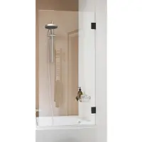 Sealskin Get Wet by Sealskin I AM badwand 1-delig 750 br 1600 hg mat zwart helder glas + antikalk