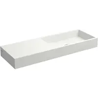Clou Mini Wash Me fontein met voorbewerkt kraangat links aluite B56xH6xD19cm
