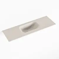 Mondiaz eden linen solid surface inleg wastafel voor toiletmeubel 70 cm. Positie wasbak midden