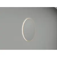 Wiesbaden Ronde Spiegel Novi met LED, Dimbaar 80 cm Geborsteld Messing