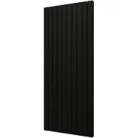 Plieger Designradiator cavallino retto dubbel 1936 watt middenaansluiting 180x75,4 cm zwart