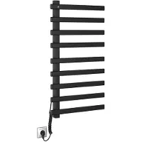 Sapho Elcor Elektrische handdoekradiator 48x92x5cm, 128W, mat zwart