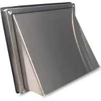 Boss & Wessing Gevelkap bws ventilatie aansluitmaat ø 125 mm grofmazig gaas met hoge doorlaat rvs