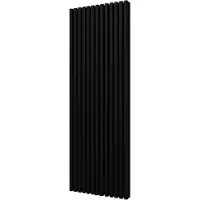 Boss & Wessing Handdoekradiator BWS Siela Dubbel 180 x 60,6 cm Mat Zwart