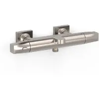 Tres Thermostatische mengkraan over-wall voor bad en douche staal