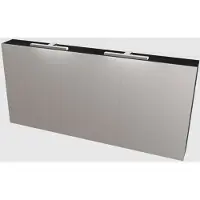Boss & Wessing Spiegelkast BWS Cube 150x70x16 cm Mat Zwart Urban (3 deuren)