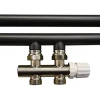 Boss & Wessing Onderblok bws rio thermostatisch 3/4'' geborsteld staal recht