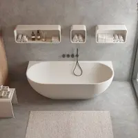 Ideavit Ligbad solidnova 180x80x56 cm mat wit
