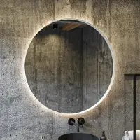 Boss & Wessing Spiegel bws star rond met led 70 cm mat wit