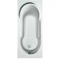 Plieger Ligbad vigo acryl 160x70x40 met poten wit