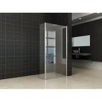 Mueller Lyon inloopdouche 100x200cm met zijwand 30cm anti kalk coating