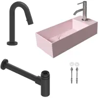 Salenzi fonteinset spy 45x20 cm mat roze