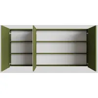 Boss & Wessing Spiegelkast BWS Cube 150x70x16 cm 3 Deuren Groen