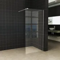 Boss & Wessing Bws inloopdouche pro line helderglas 140x200 8 mm nano coating chroom profiel en stang