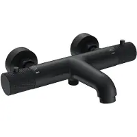 Boss & Wessing Badmengkraan thermostatisch bws ridged hartafstand 15 cm mat zwart