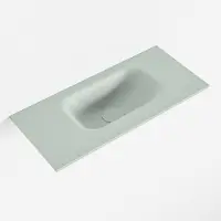 Mondiaz EDEN Greey solid surface inleg wastafel voor toiletmeubel 50cm. Positie wasbak rechts