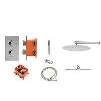 Best design Regendoucheset ore rond thermostatische inbouwset rvs-304