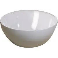 Luca Fontein opzetwastafel sanitair ø24 cm dunne rand 12 cm hoog mineral stone wit