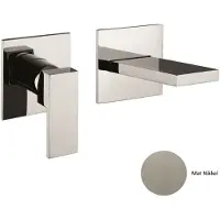 Sanimex Inbouw wastafelmengkraan giulini eenhendel 20 cm inclusief inbouwdelen mat nikkel