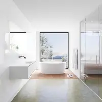 Mondiaz Badkamermeubelset LAGOM 140 cm met Gecentreerde Wastafel Solid Surface Zonder Kraangat Mat Wit (1 lade)