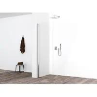 Boss & Wessing BWS Eco Zijwand met Muurprofiel 40x200cm NANO Coating 8mm