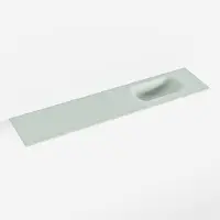Mondiaz eden greey solid surface inleg wastafel voor toiletmeubel 100 cm. Positie wasbak rechts