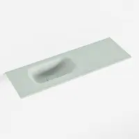 Mondiaz eden greey solid surface inleg wastafel voor toiletmeubel 70 cm. Positie wasbak links