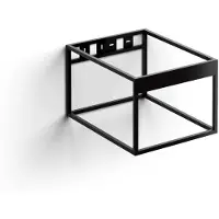 Clou Hammock Frame Kokerprofiel Kast Zonder Bodem RVS Mat Zwart 40x50.3x30cm