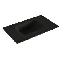 Mondiaz LEX Urban solid surface inleg wastafel voor toiletmeubel 50cm. Positie wasbak links