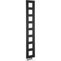 Sapho Block badkamerradiator 280x1750 mm, zwart mat