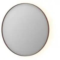 Ink Spiegel SP17 Rond Colour Changing LED Rondom 80 x 4 x 80 cm Dimbaar In Aluminium Kader Geborsteld Koper
