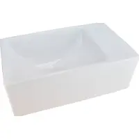 Boss & Wessing Bws blong xxs fontein 305x180x110 zonder kraangat wit