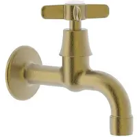 Tres Fonteinkraan Retro Clasic Verouderd Messing Mat