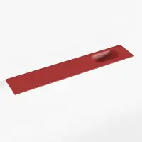 Mondiaz eden fire solid surface inleg wastafel voor toiletmeubel 120 cm. Positie wasbak rechts