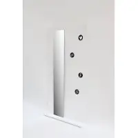 Ink fonteinplanchet note staal inclusief spiegel glans wit 36x72 cm