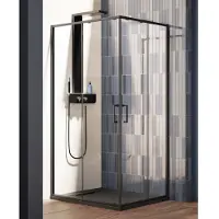 Lacus Nisdeur vulcano evo 120x200 cm schuifdeur mat zwart