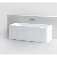 Clou inbe ligbad wandmodel rechthoekig 172x74x60.5 cm acryl wit met overloop wit