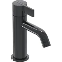 Ivy Aia Wastafelkraan pact model s coldstart zwart chroom pvd