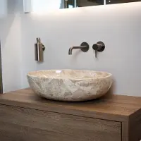 Loutro Waskom elleni s rechthoek 57x40.5x15 cm marmer sand