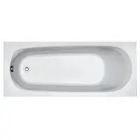 Plieger Basic solobad acryl 170x70x37cm met poten wit