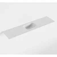 Mondiaz lex talc solid surface inleg wastafel voor toiletmeubel 120 cm. Positie wasbak midden