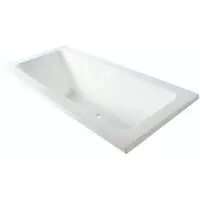 Luca Inbouw bad sanitair primo acryl 169x74x45 cm zonder afvoerset incl. Stelpoten glans wit