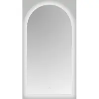Best design Spiegel toog led verlichting 50x100 cm met touchknop en afgeronde bovenkant