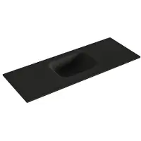 Mondiaz lex urban solid surface inleg wastafel voor toiletmeubel 80 cm. Positie wasbak midden