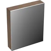 Forzalaqua Spiegelkast Uni 59.5x68.5x12.5 Cm 1 Deur Links Tweezijdig Spiegel Eiken Havanna