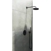 Hotbath Cobber IBS20ACR inbouwdouche met 30cm plafondbuis, 30cm hoofddouche en glijstang chroom