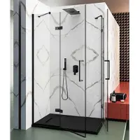 Lacus Nisdeur giannutri 120x200 tweedelig mat zwart