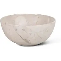 Globo Waskom t-edge rond 37x16 cm zonder overloop arabescato brown