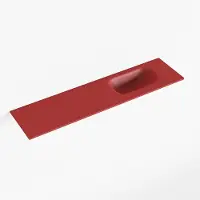 Mondiaz eden fire solid surface inleg wastafel voor toiletmeubel 90 cm. Positie wasbak rechts