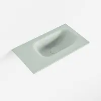 Mondiaz eden greey solid surface inleg wastafel voor toiletmeubel 40 cm. Positie wasbak rechts